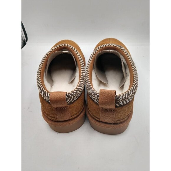 Koolaburra By UGG Womens W Burree Chestnut Suede Slippers Size 10 - Picture 2 of 6